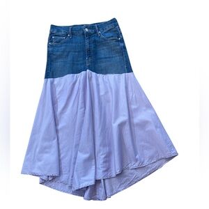 MOTHER Denim and Lavender Skirt